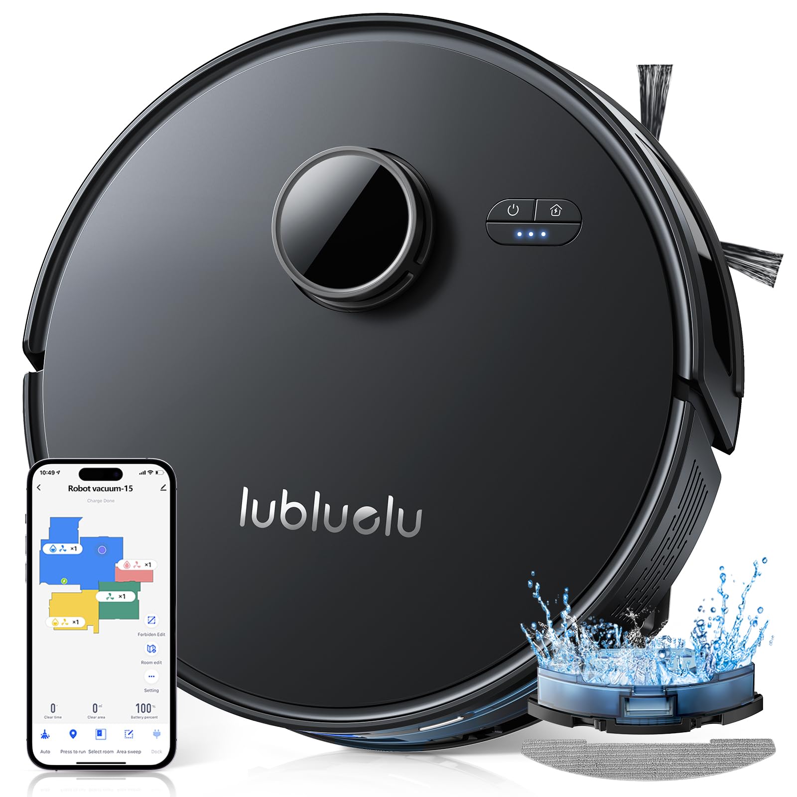 Lubluelu L15 Max Robot Vacuum - 3-in-1, 5500Pa, Auto-Charge