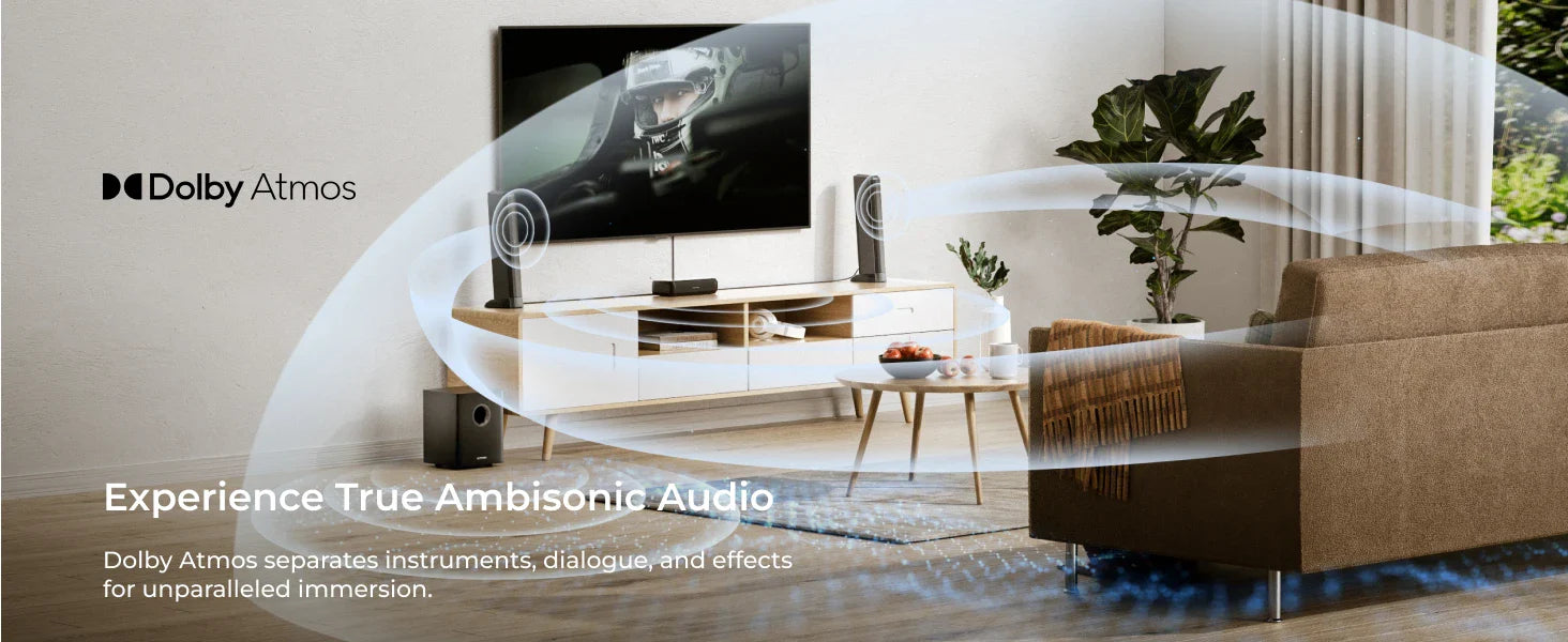 ULTIMEA Apollo S80 5.1 Lighting Sound Bar with Dolby Atmos