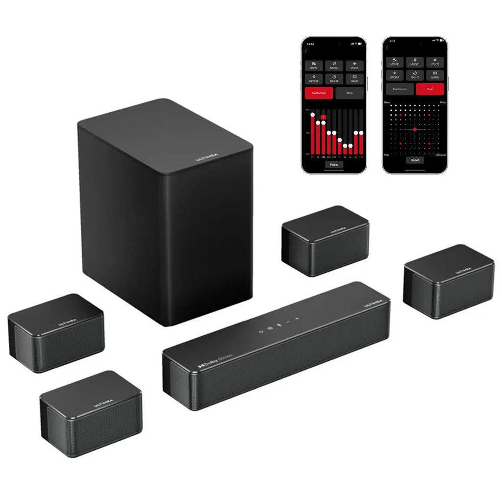 ULTIMEA Poseidon D80 7.1 Wireless Sound Bar with Dolby Atmos