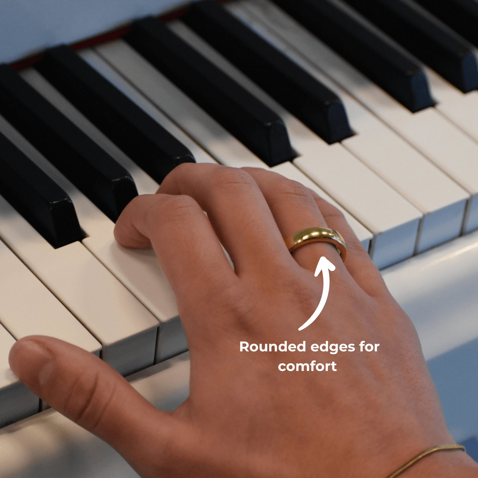 Bague de paiement sans contact en métal doré | Atlantis