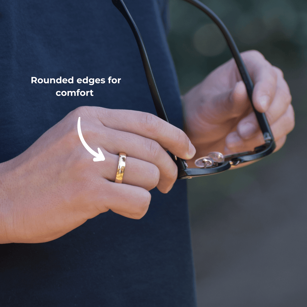 Bague de paiement sans contact en métal doré | Atlantis