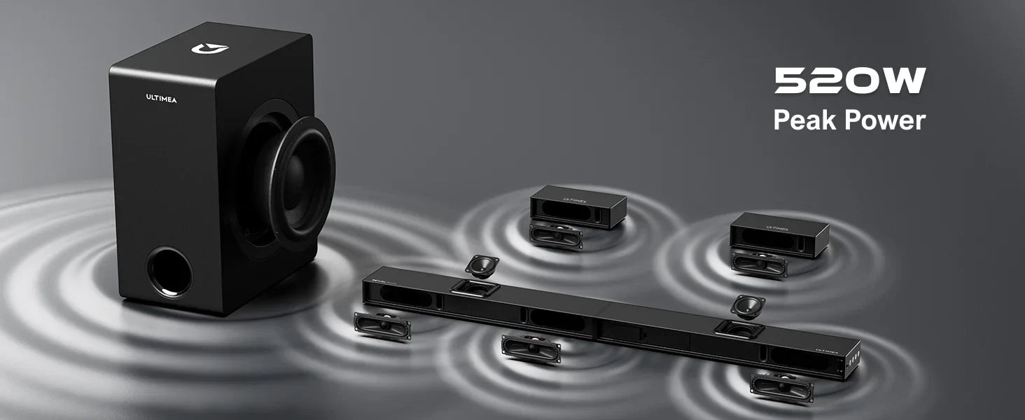 ULTIMEA Nova S80 5.1.2 Wireless Sound Bar with Dolby Atmos