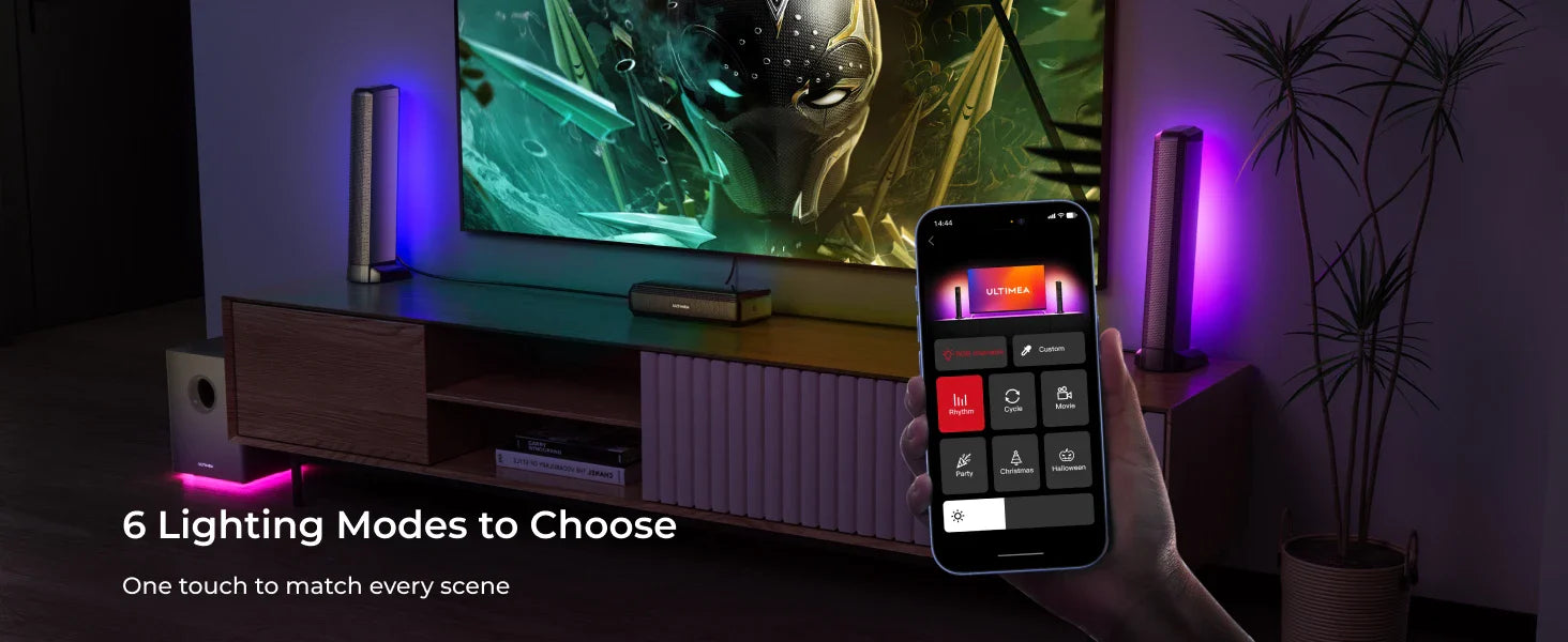 ULTIMEA Apollo S80 5.1 Lighting Sound Bar with Dolby Atmos