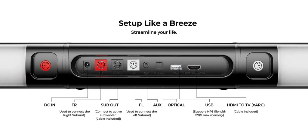 ULTIMEA Apollo S80 5.1 Lighting Sound Bar with Dolby Atmos