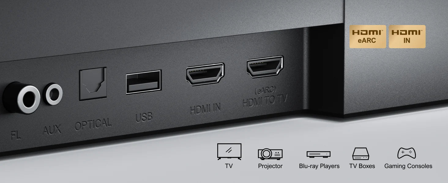 ULTIMEA Poseidon D80 7.1 Wireless Sound Bar with Dolby Atmos