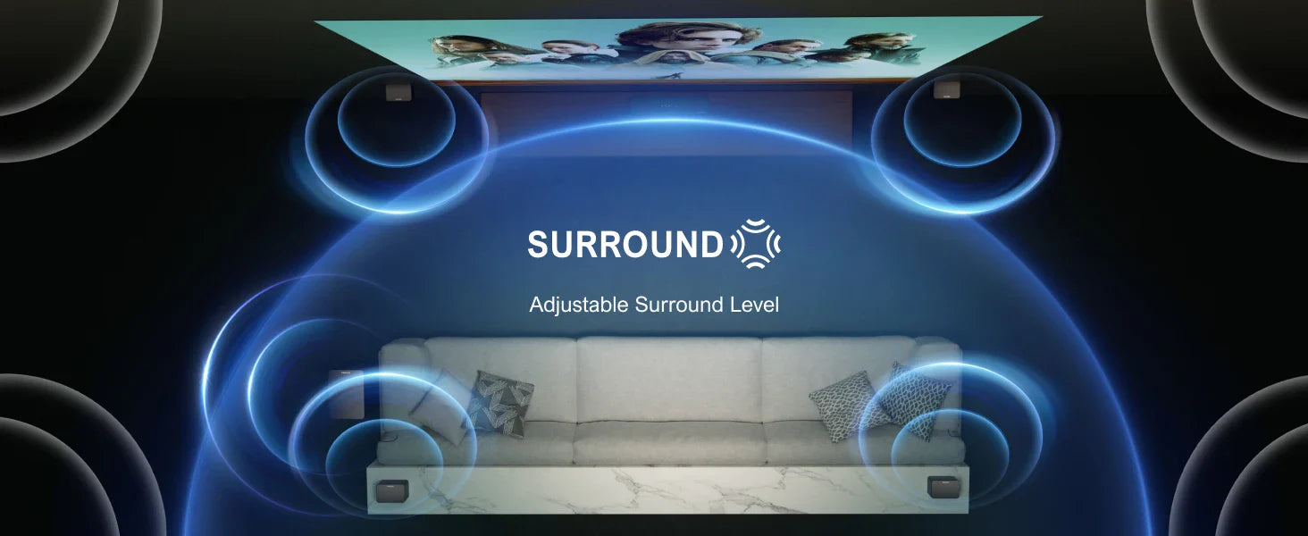 ULTIMEA Poseidon D70 7.1 Wireless Sound Bar with Dolby Atmos