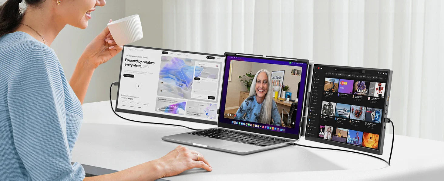 DOPESPLAY Full HD 15.6" Portable Monitor and Laptop Screen Extender