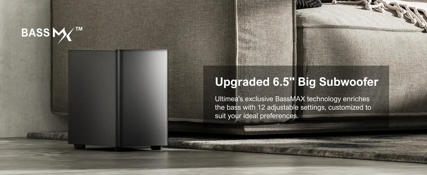 ULTIMEA Poseidon D80 7.1 Wireless Sound Bar with Dolby Atmos