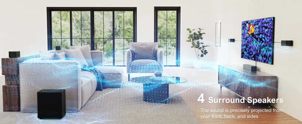 ULTIMEA Poseidon D70 7.1 Wireless Sound Bar with Dolby Atmos