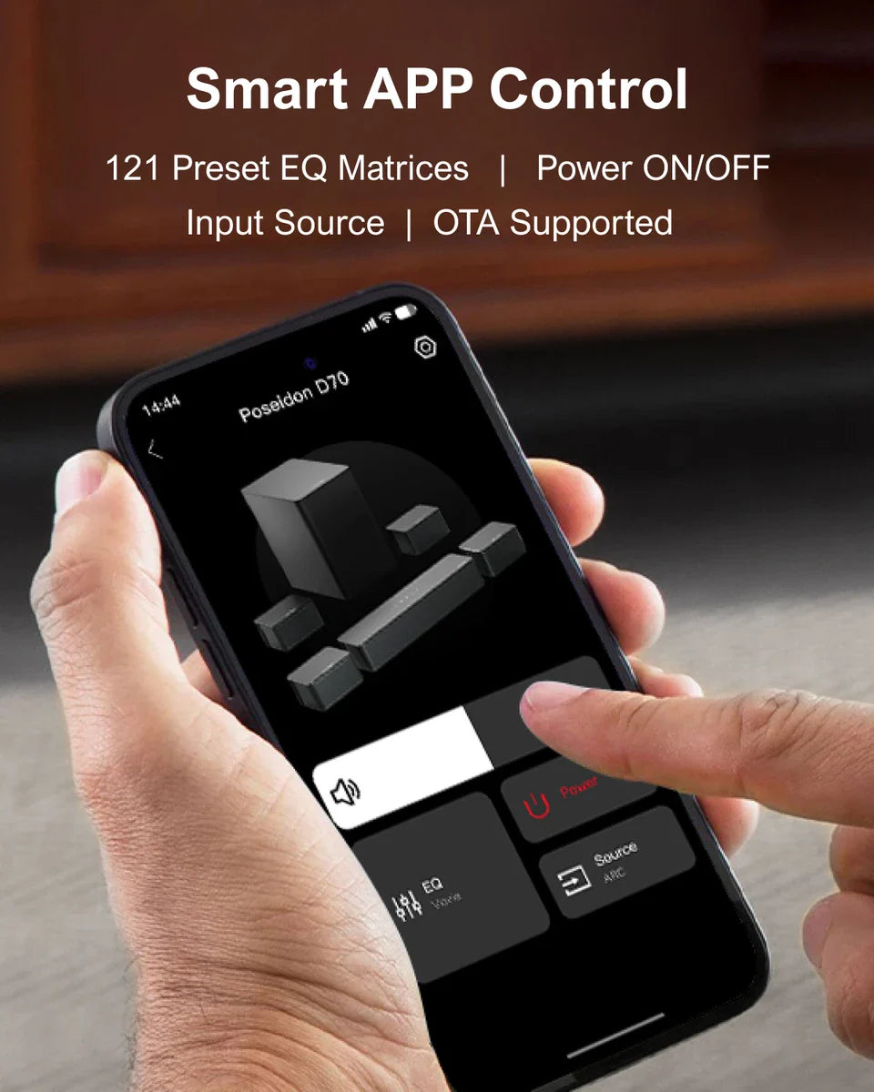 ULTIMEA Poseidon D70 7.1 Wireless Sound Bar with Dolby Atmos