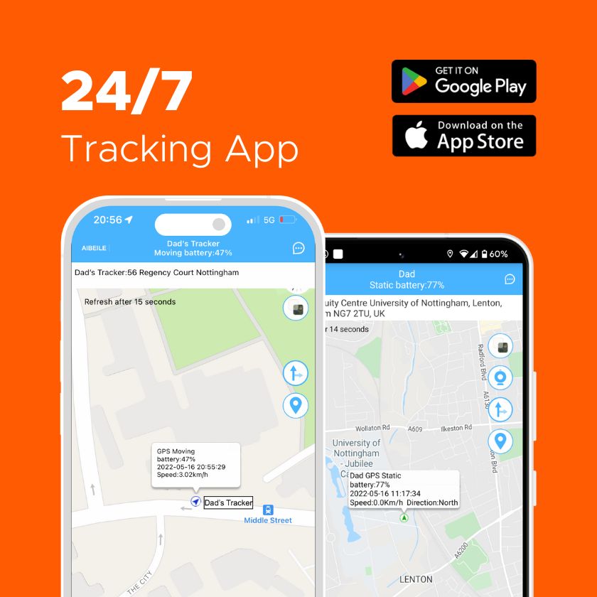 GPS Tracker Keyring for Dementia & Elderly Safety